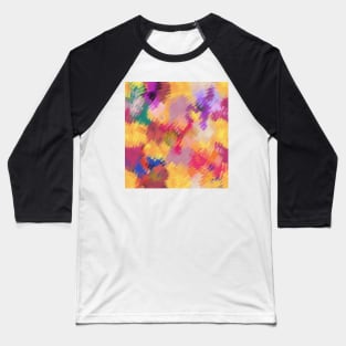 Colorful Blurry Abstract Mosaic Design Baseball T-Shirt